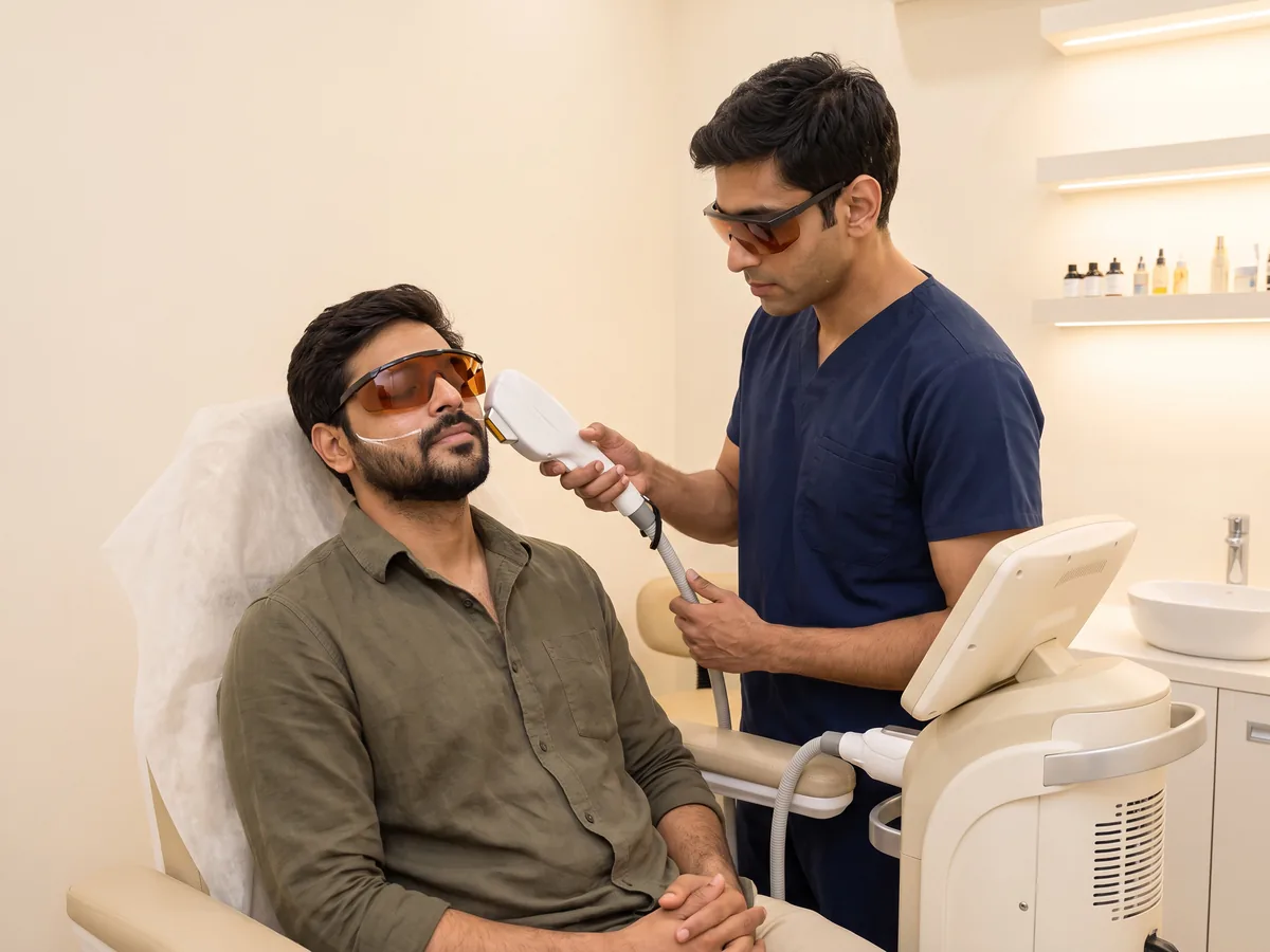 Bikini Laser Hair Removal Jaipur: Beard Shaping laser hair removal | AI Aesthetics, C-Scheme