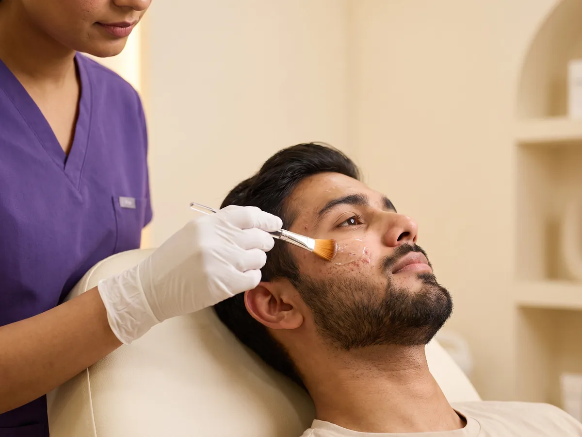 Oily Skin Treatment in Jaipur: Acne Peel | AI Aesthetics, C-Scheme