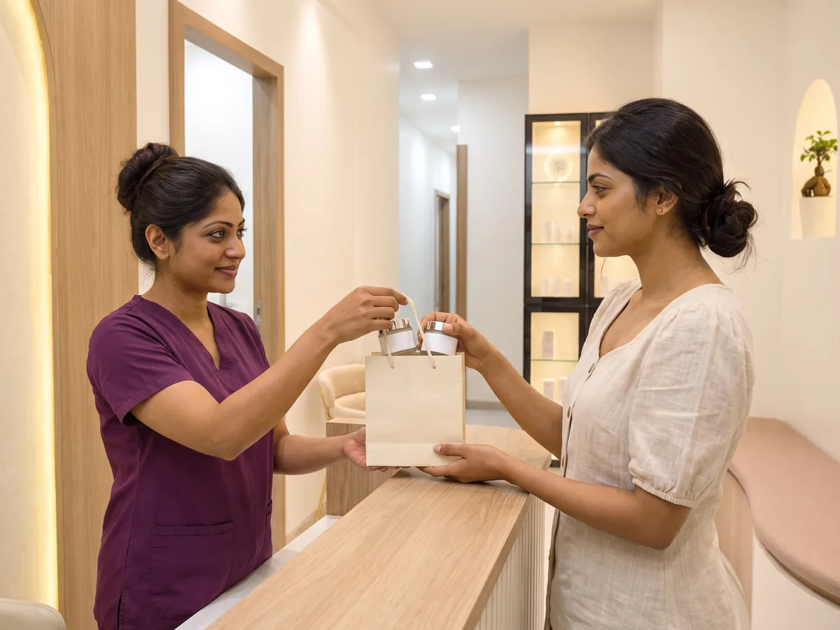 Face Laser Hair Removal Jaipur: Thinner, more reactive skin, Aftercare kit step | AI Aesthetics, C-Scheme