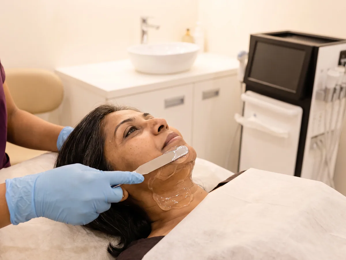 Botox Treatment Jaipur: Frown lines between the eyebrows, Gel step | AI Aesthetics, C-Scheme