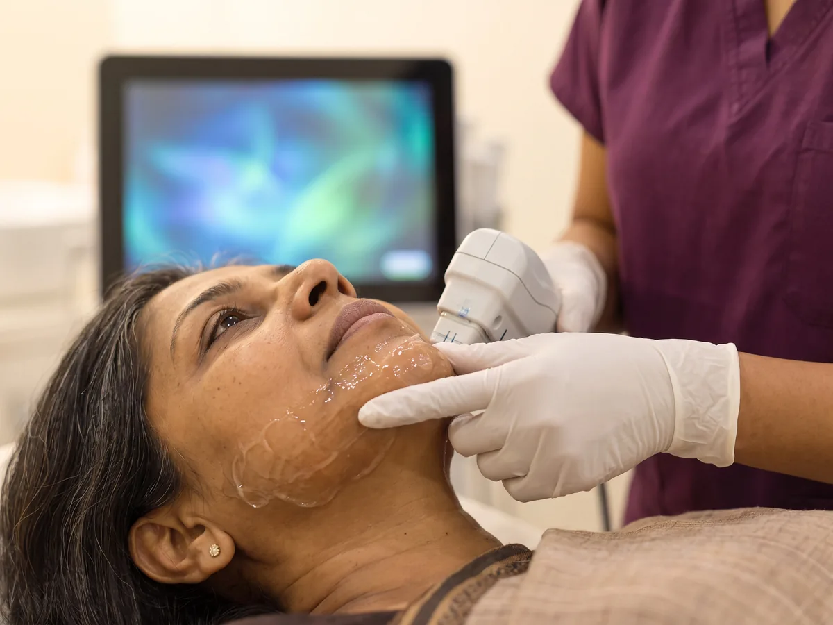 HIFU Skin Lift Facial Jaipur: 6. HIFU energy delivery, Hifu step | AI Aesthetics, C-Scheme