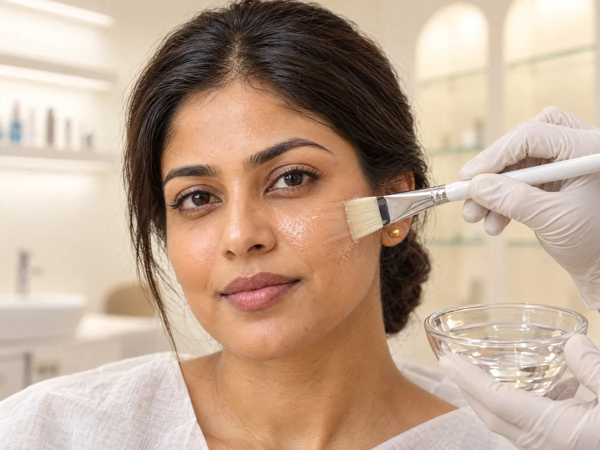 Chemical Peel Jaipur: Peel application step | AI Aesthetics, C-Scheme