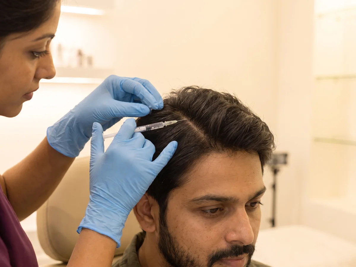 Ingrown Hair Treatment Jaipur: Prp scalp step | AI Aesthetics, C-Scheme