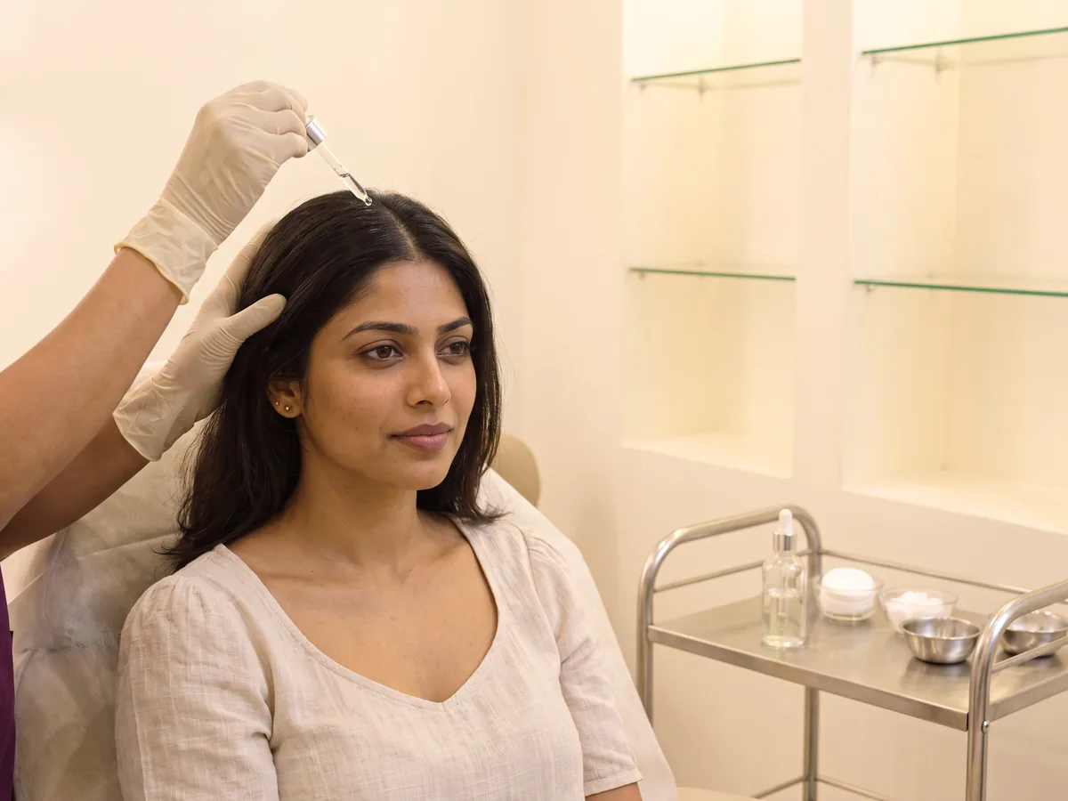 Ingrown Hair Treatment Jaipur: Razor bumps on the beard and neck, Scalp serum step | AI Aesthetics, C-Scheme