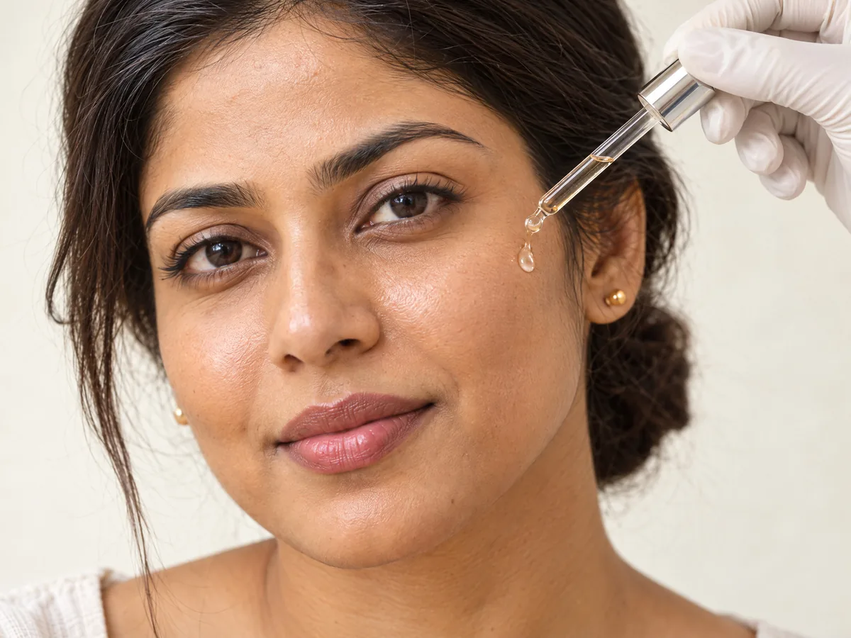 Skin Whitening Treatment Jaipur: Drink enough water and eat plenty of fruit and vegetables rich in, Serum step | AI Aesthetics, C-Scheme