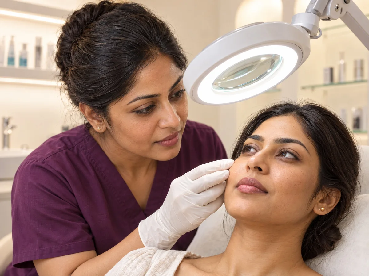 Skin Whitening Treatment in Jaipur: Known G6PD deficiency, Skin check step | AI Aesthetics, C-Scheme