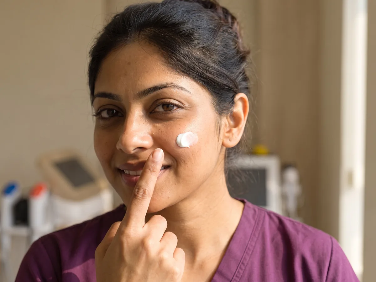Pre-Bridal Skin Treatment Jaipur: Following aftercare after each session, Sunscreen step | AI Aesthetics, C-Scheme