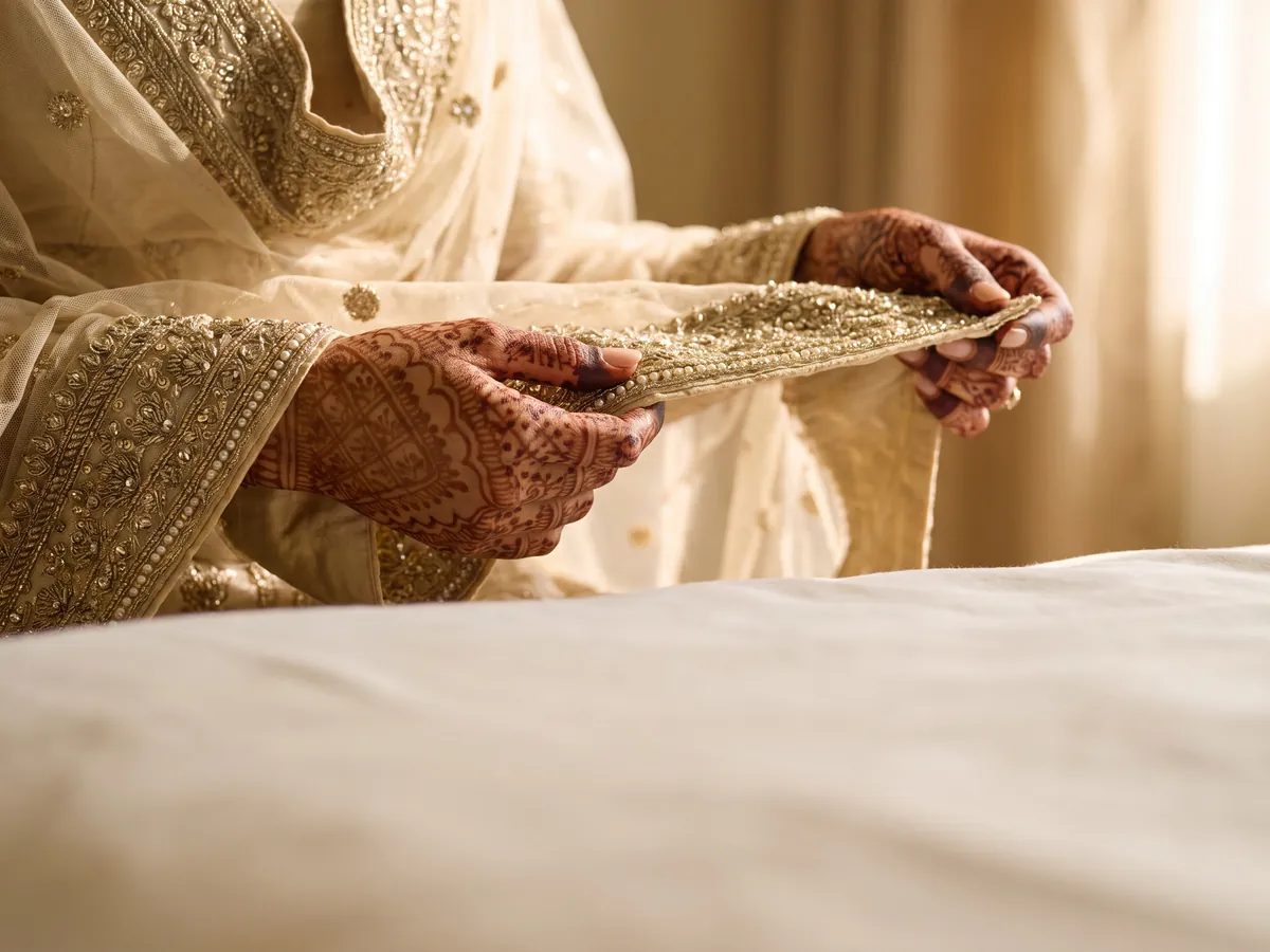 Bikini Laser Hair Removal Jaipur: Have a wedding or honeymoon coming up, Wedding: mehndi hands and a bridal dupatta edge, no face | AI Aesthetics, C-Scheme